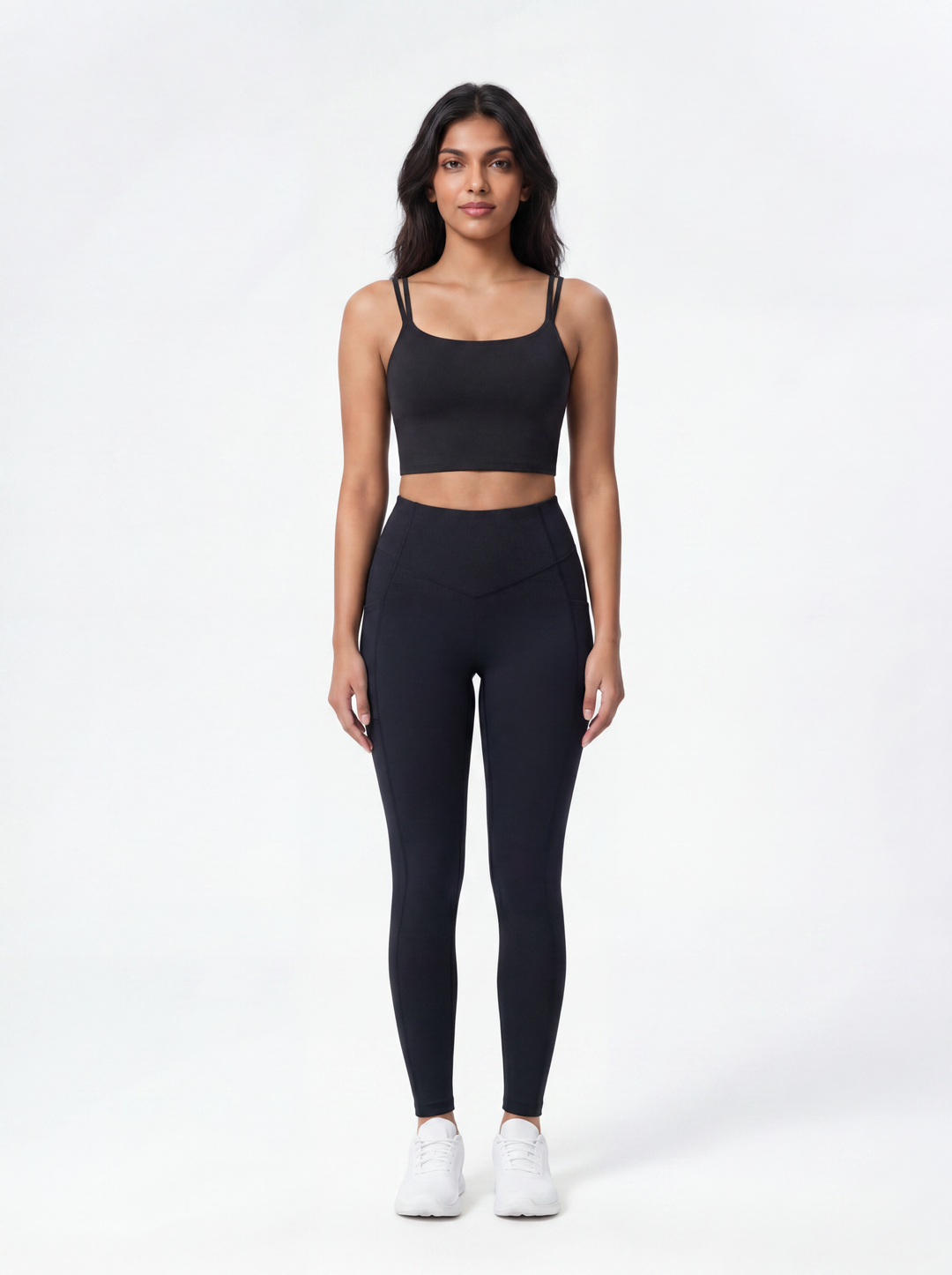 FlowDrape™ Double Straps Twisted Backless Yoga Tank Top