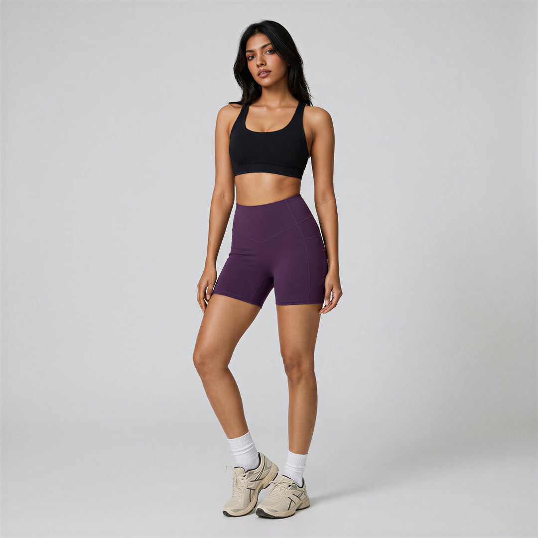 FlowCinch™ High Waisted Biker Shorts 5"