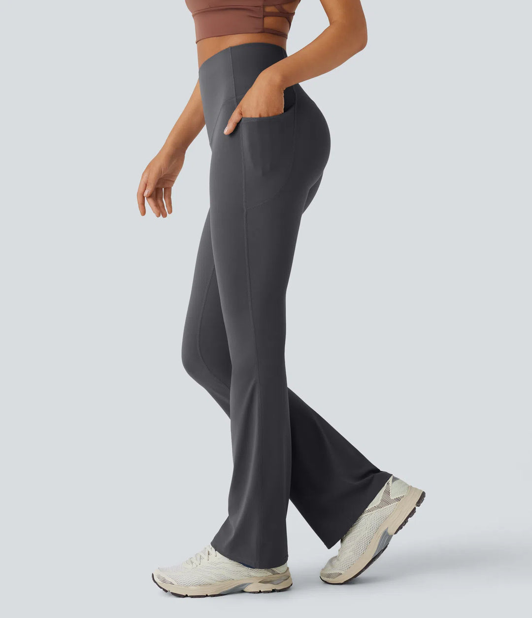 FlowCinch™ High Waisted Flare Leggings