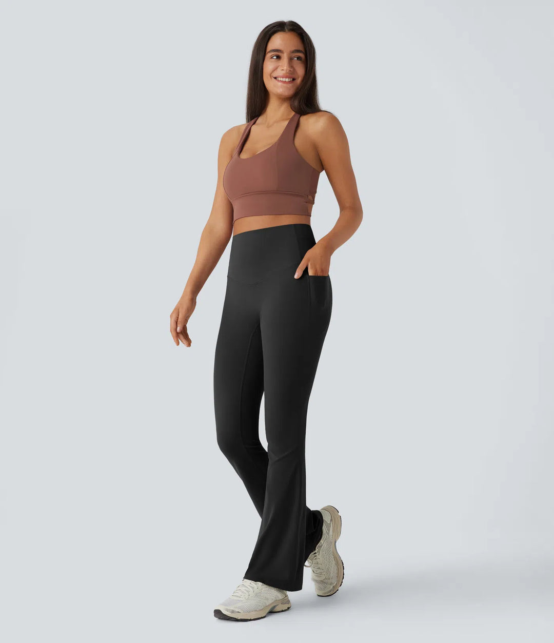FlowCinch™ High Waisted Flare Leggings