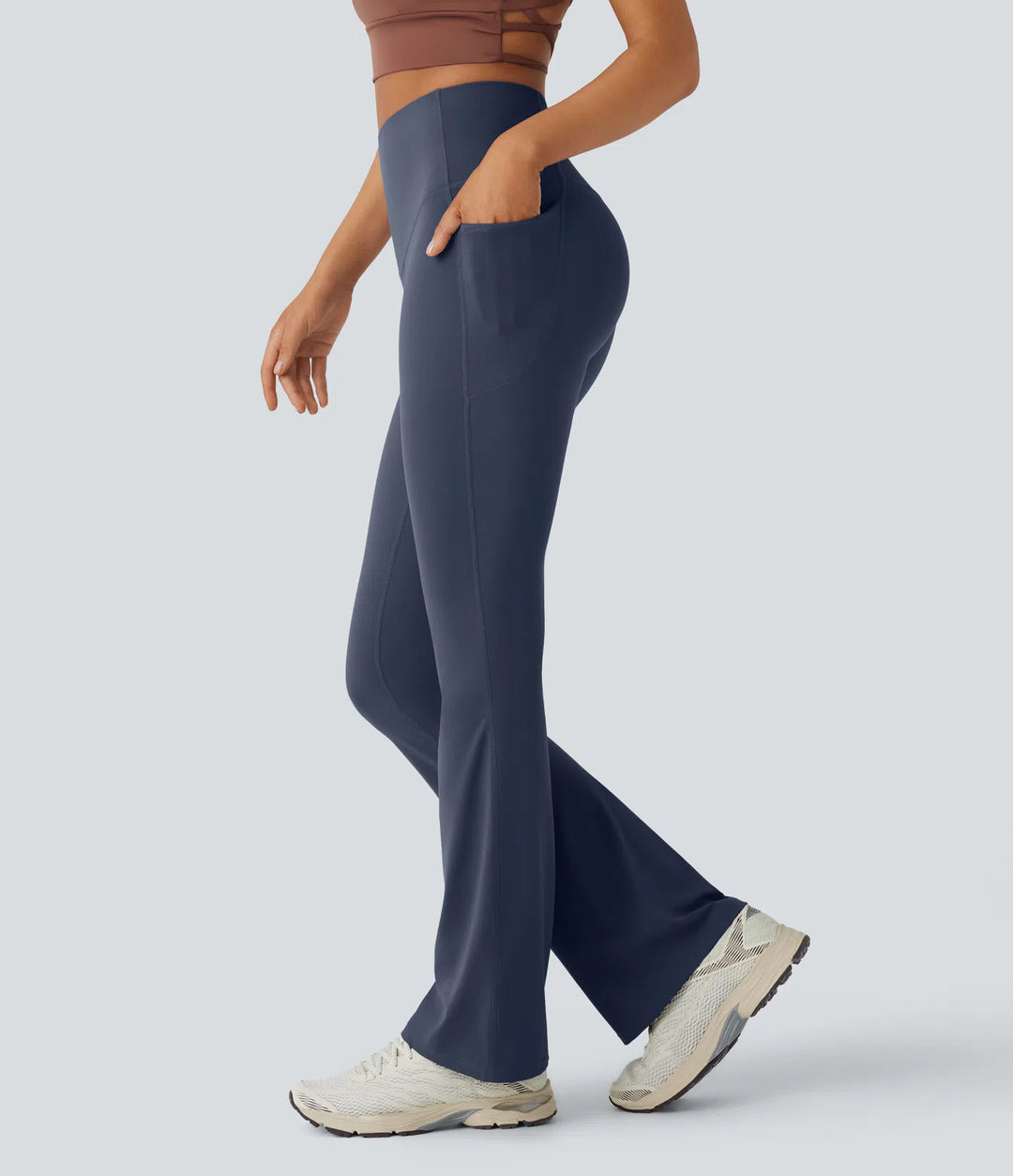 FlowCinch™ High Waisted Flare Leggings