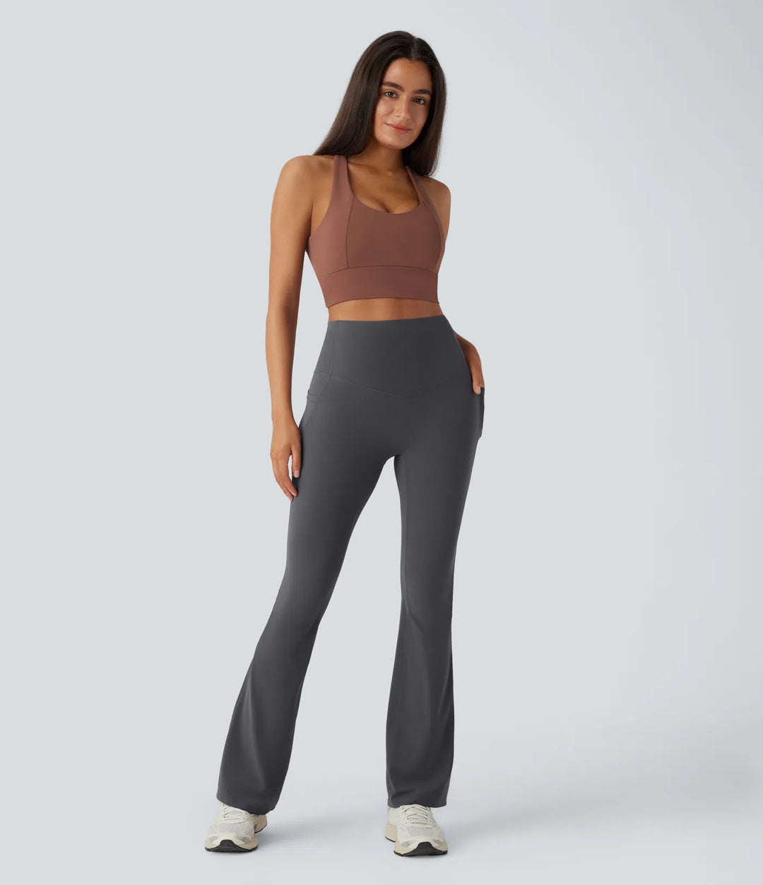 FlowCinch™ High Waisted Flare Leggings
