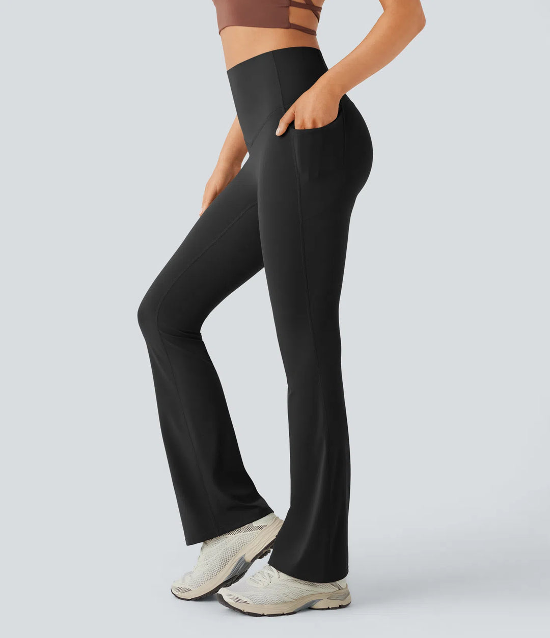 FlowCinch™ High Waisted Flare Leggings