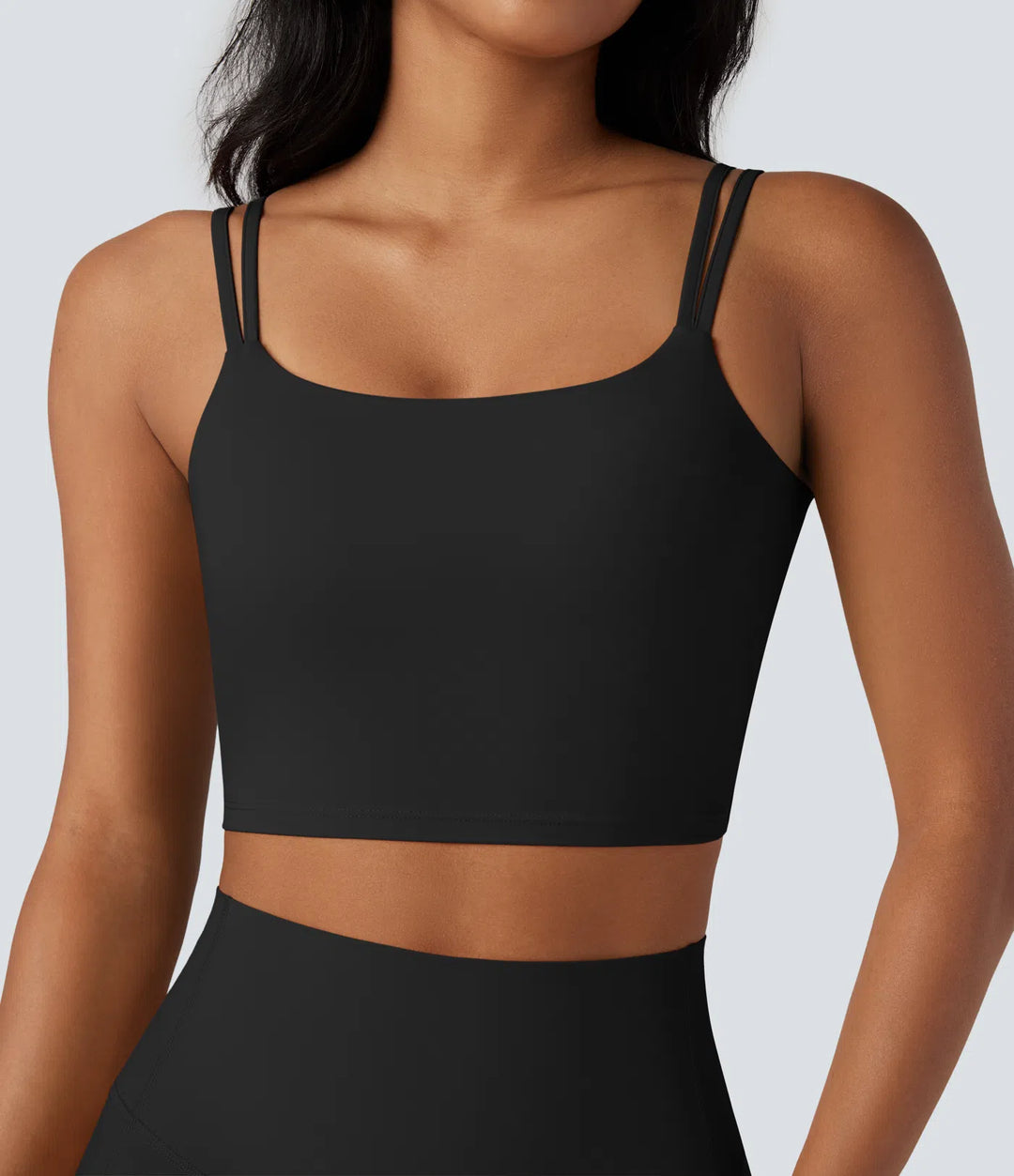 FlowDrape™ Double Straps Twisted Backless Yoga Tank Top