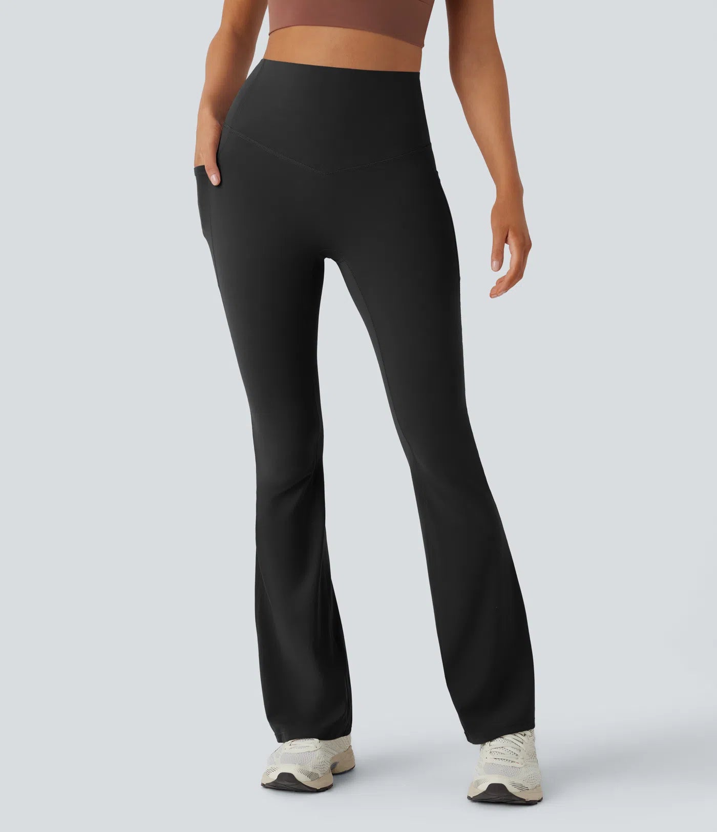 FlowCinch™ High Waisted Flare Leggings