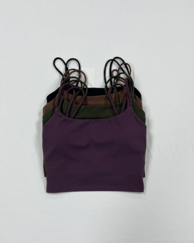 FlowDrape™ Double Straps Twisted Backless Yoga Tank Top