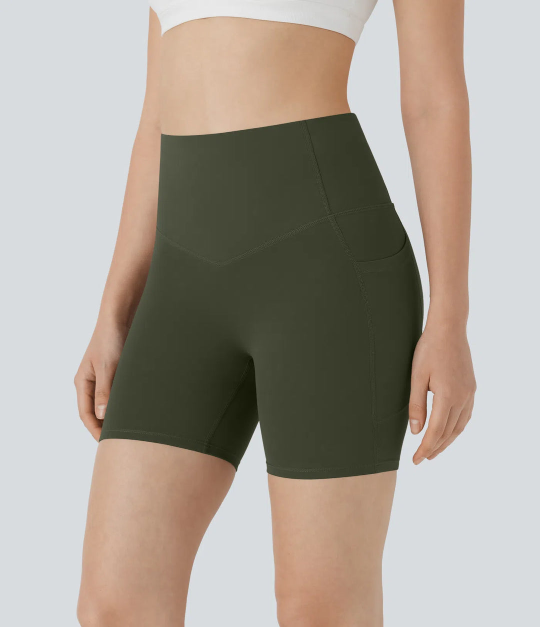 FlowCinch™ High Waisted Biker Shorts 5"