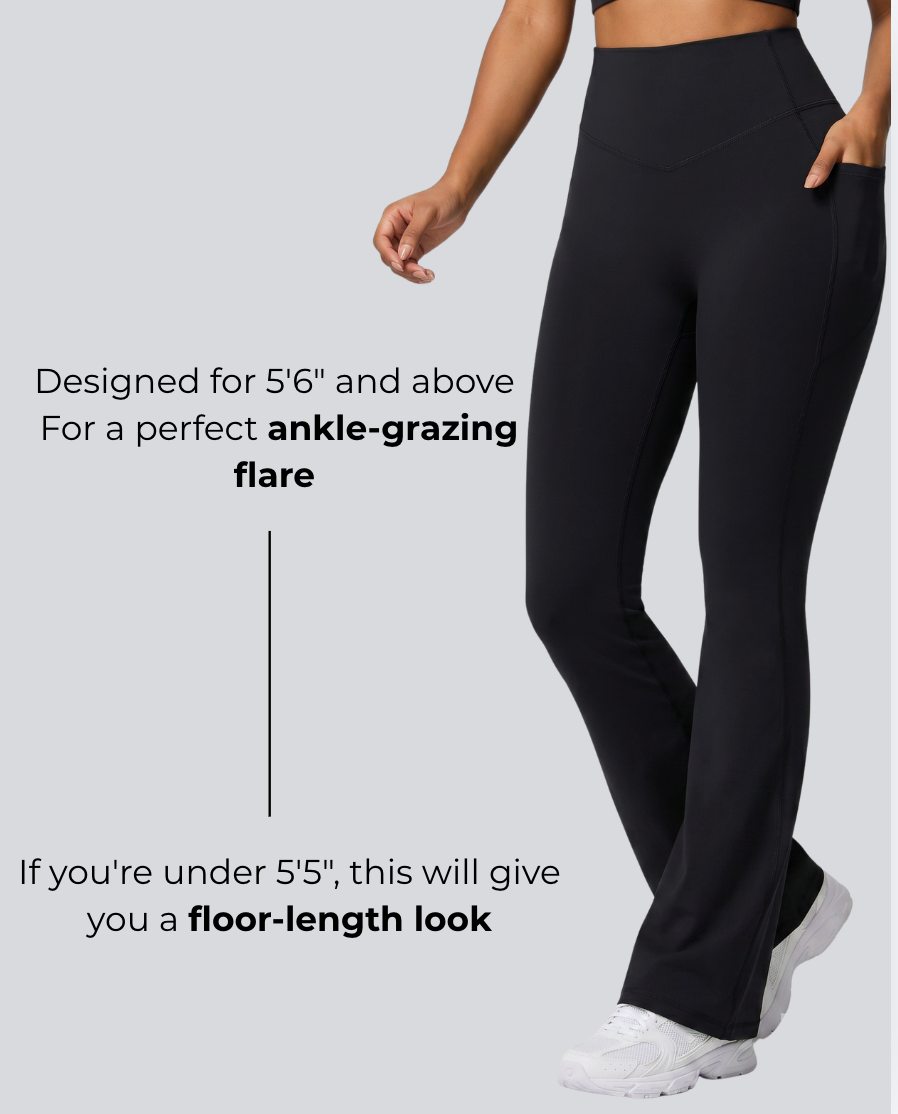 FlowCinch™ High Waisted Flare Leggings