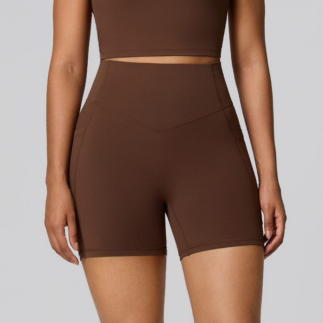 FlowCinch™ High Waisted Biker Shorts 5"