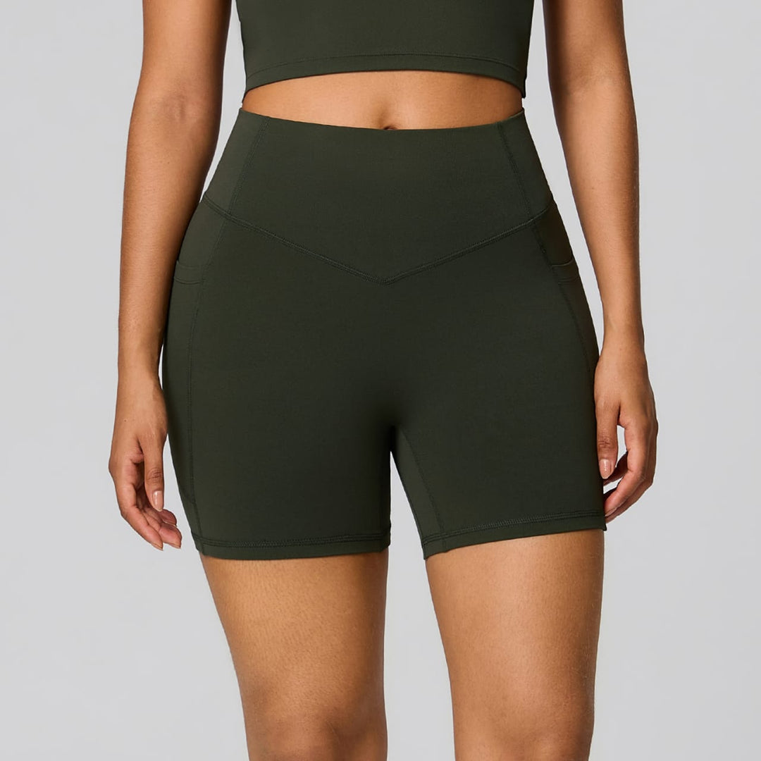FlowCinch™ High Waisted Biker Shorts 5"