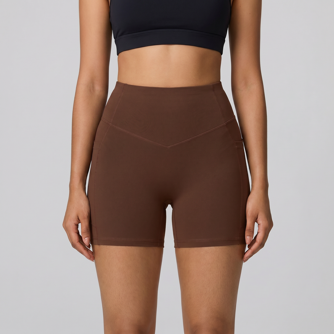 FlowCinch™ High Waisted Biker Shorts 5"